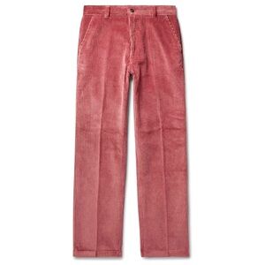 NWOT AMI - Green Cotton-Corduroy Suit Trousers - Pink